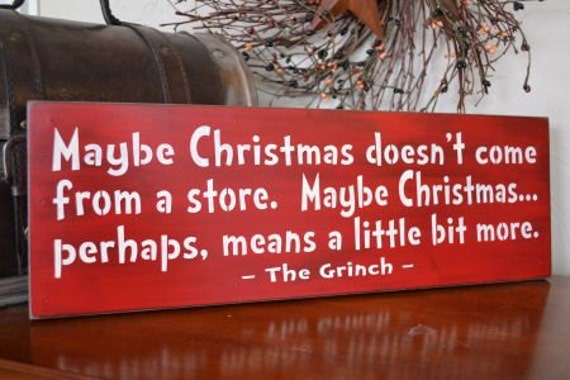 Items similar to Maybe Christmas Doesn't Come From A Store. Maybe ...