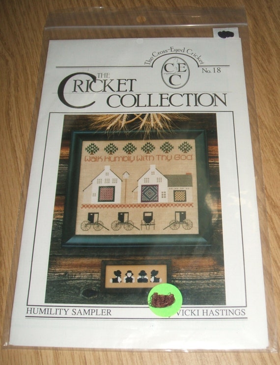 CrossStitch Humility Sampler CrossEyed Cricket Collection