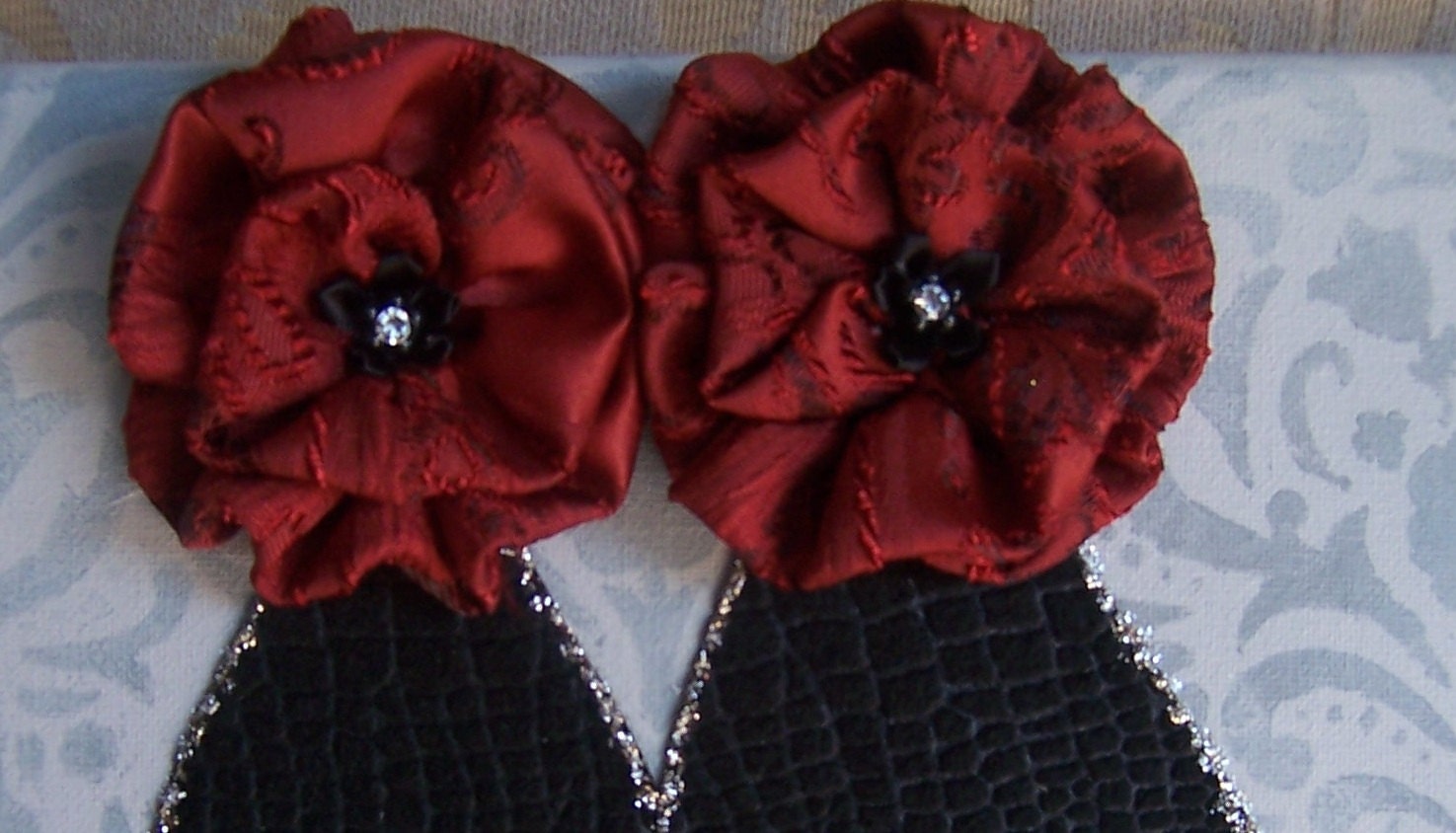 Collage wall art high heel shoes mixed media wall decor