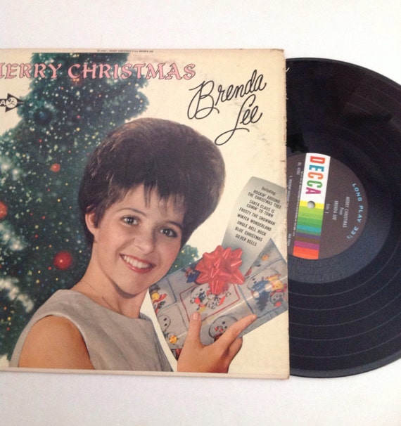 Merry Christmas Brenda Lee Vintage Decca Records vinyl