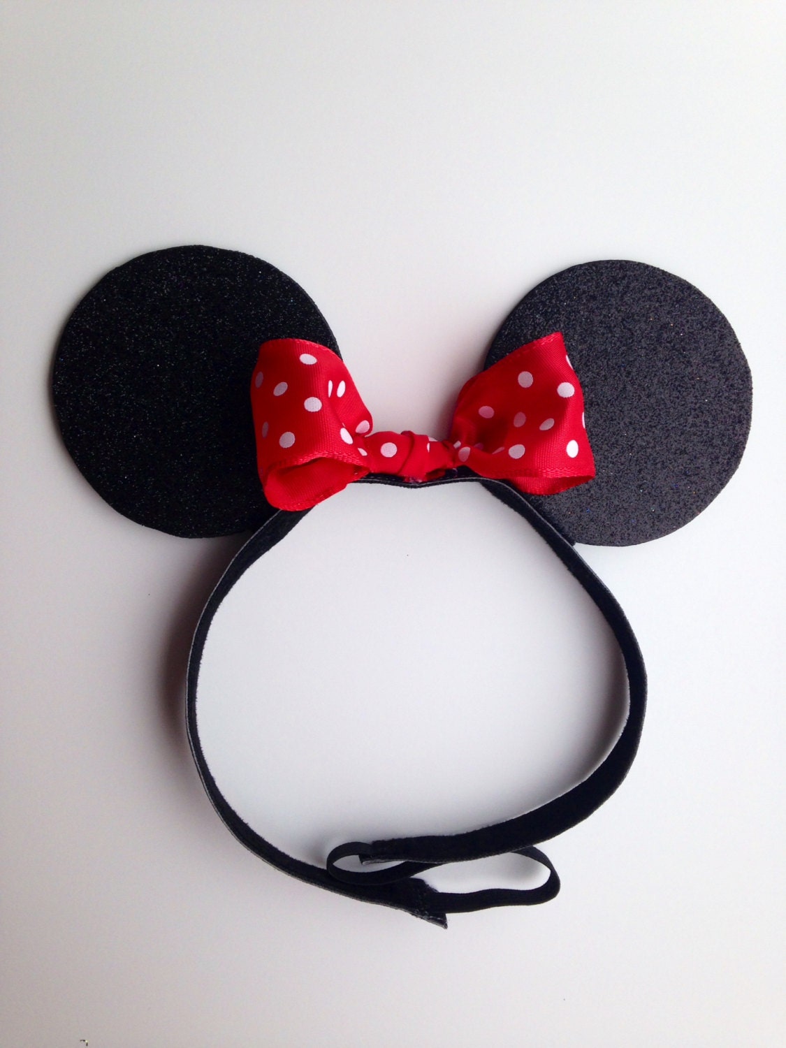 Minnie Mouse Inspired Ears Headband by RockCitySkirts on Etsy