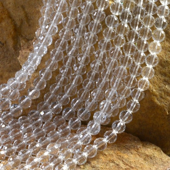 27PCs 8mm Round Faceted Crystal Chinese Crystal Designer