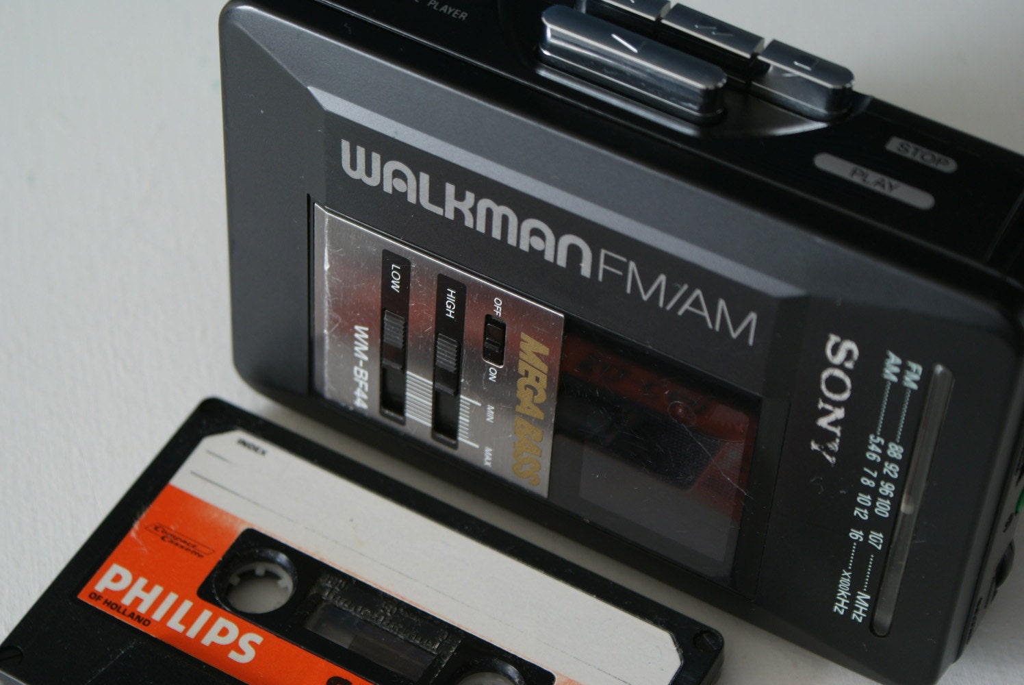 Classic 80s Sony Walkman Wm Bf44 Large Model Radio By Lucatiesso