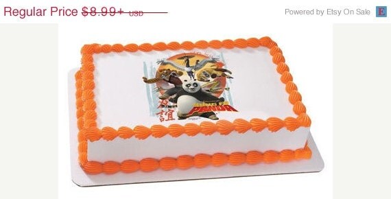 SUMMER SALE KUNG Fu Panda Edible Image Cake Topper Il_570xn