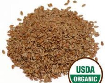Flax Seed Whole 2 Pounds Certified Organic