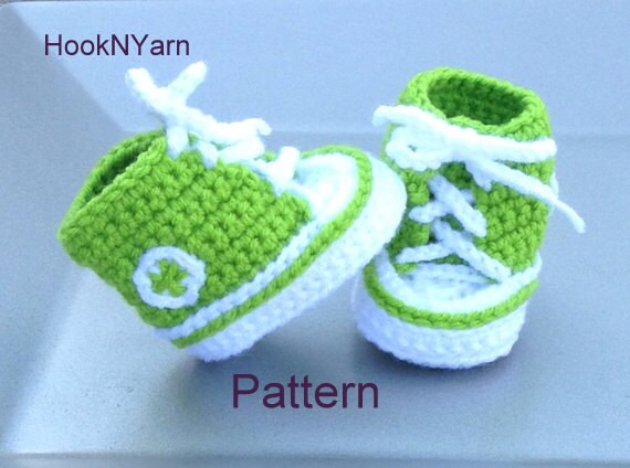 pattern etsy crochet converse pattern, baby Converse Booties Pattern, booties Converse Baby Pattern,