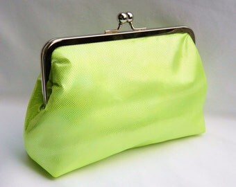 Clutch Purse, Neon Green Clutch, Evening Clutch, Bridesmaid Clutch, Wedding Clutch Purse