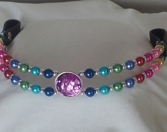 Jewel It Yourself 16" Beaded Rainbow DIY Browband Kit! All the materials you need to make your own beaded browband for your horse's bridle!