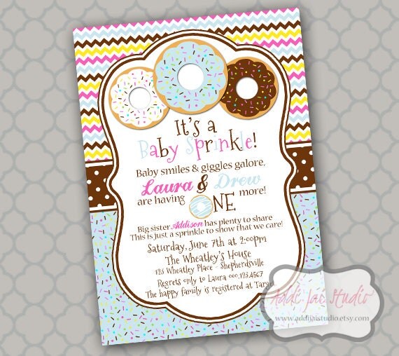 Donut Baby Shower Invitations 7