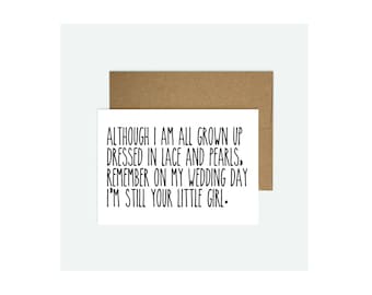 Wedding - Mother / Father of the Bride Card