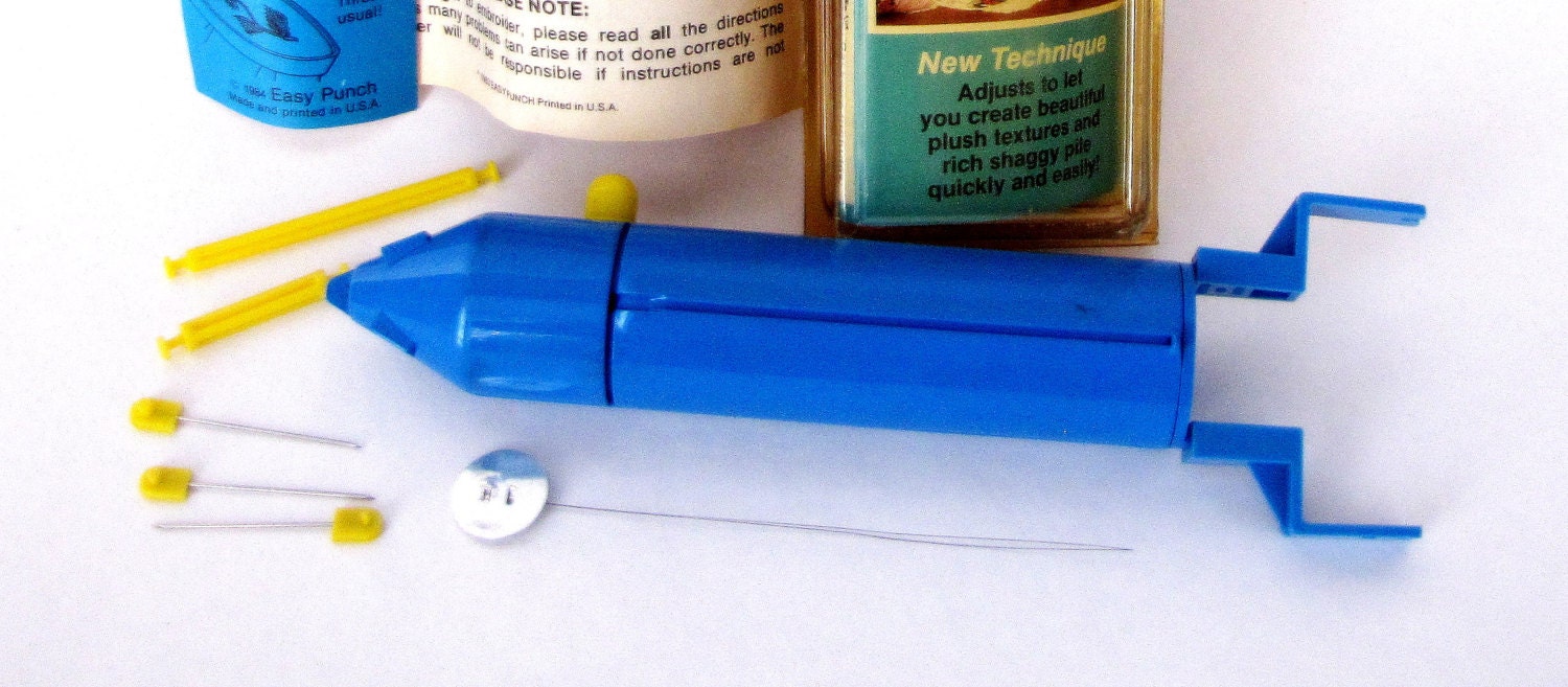 Vintage Easy Punch Embroidery Machine Original Package and