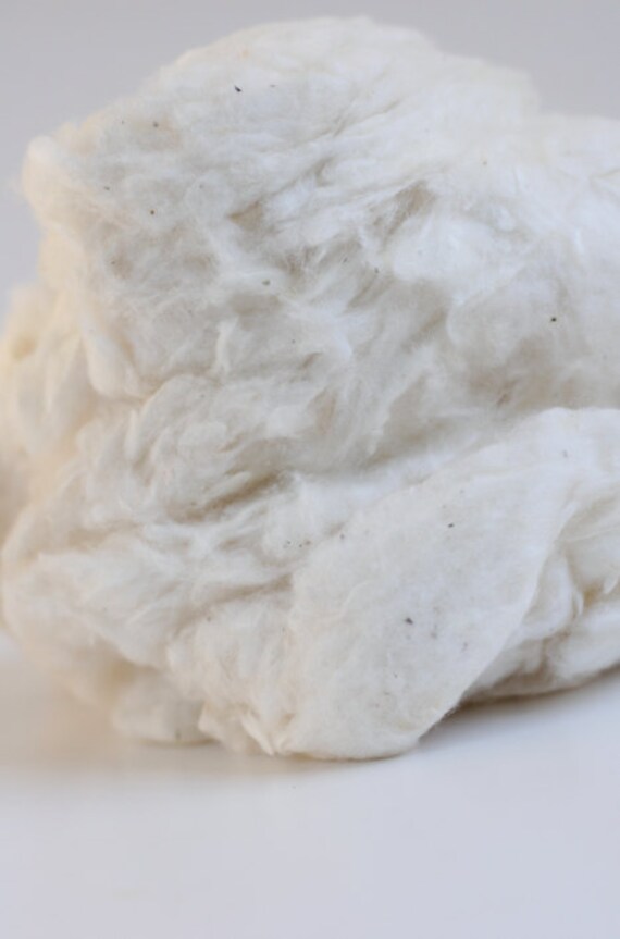 Organic Natural Cotton fiber 1/2 lbs 8 oz