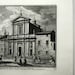 Antique Vasi Copperplate Engraving Print Chiesa Monastero Della Purificazione