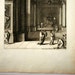 Rare Antique French Engraving Print "Landscape Portrait Panel" Le Pautre 1752 #3