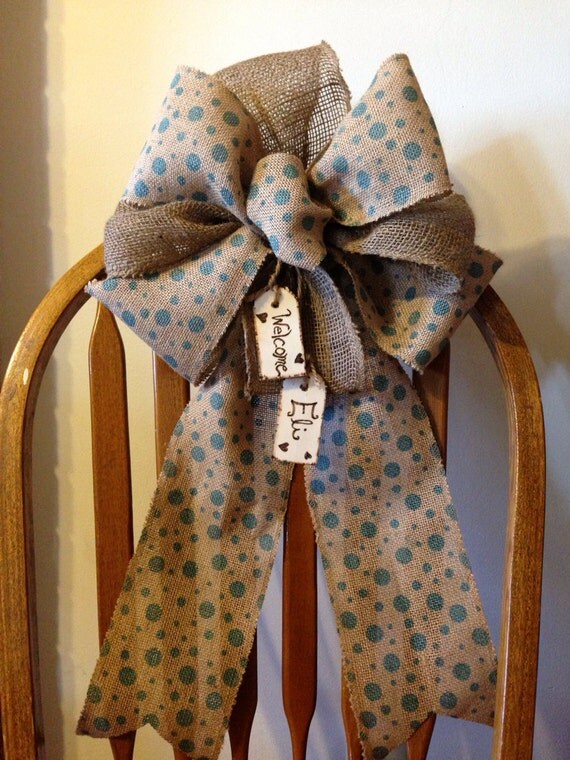 Large Baby boy bowbaby blue bow personalized baby gift 14
