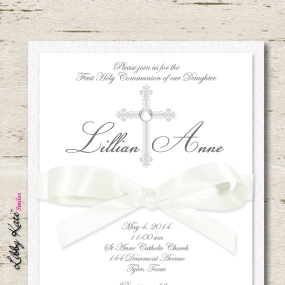 Fancy Communion Invitations 3