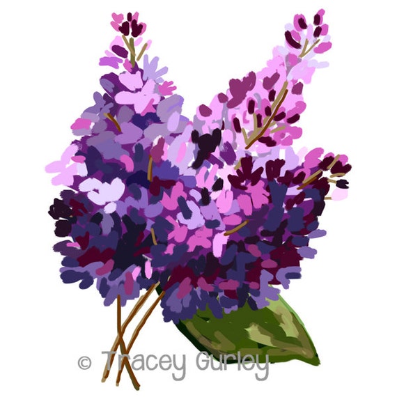 lilac purple graphic tee