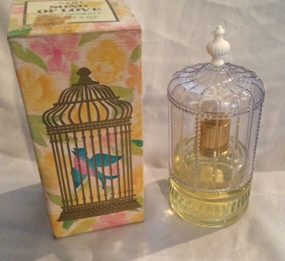 Vintage Avon Song of Love bird cage Perfume Bottle