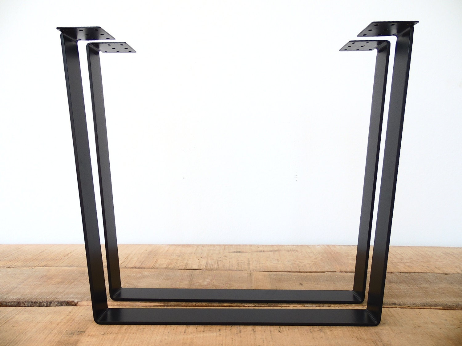 28 Table Legs Flat Steel Trapezoid Table Legs28