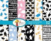 80% OFF graduation digital papers, Grad papers, Graduation scrapbook papers, commercial use, AMB-516 Il_170x135