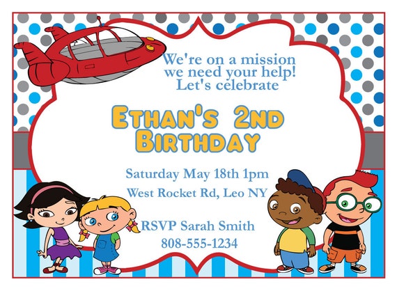 Items similar to Little Einsteins party Invitation on Etsy