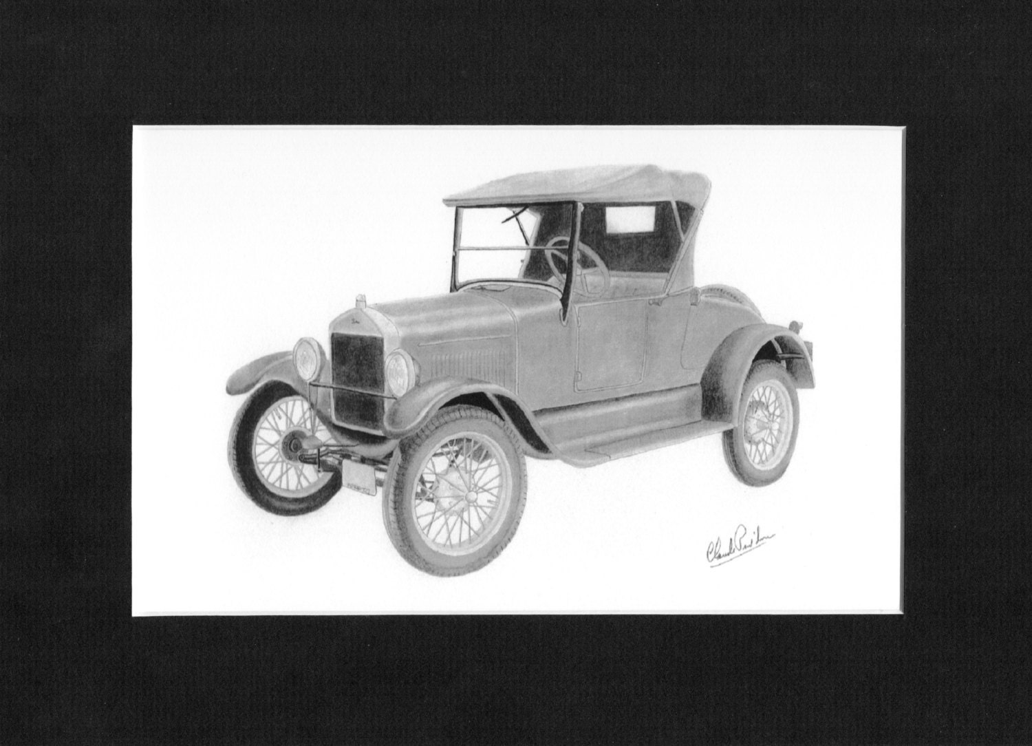 ford model t drawing