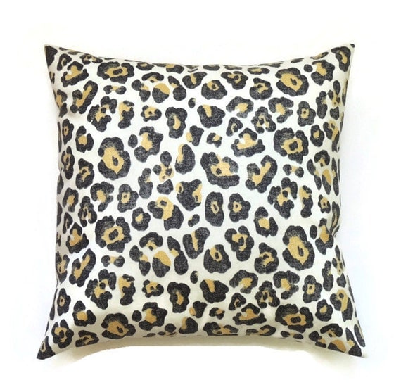 Leopard Pillow 18x18 Pillow Cover Decorative by ThePillowToss