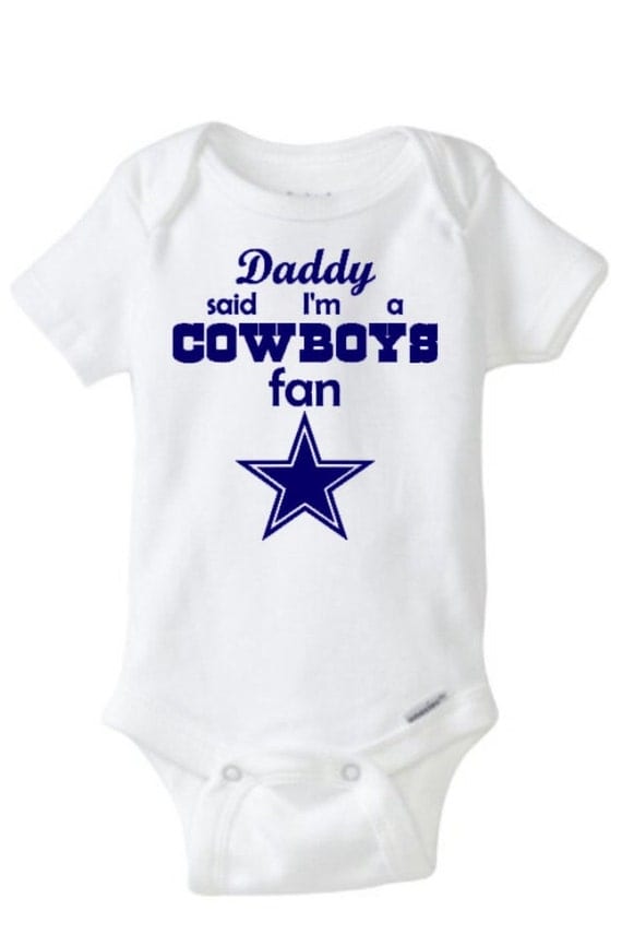 Dallas Cowboys Onesie or TShirt by madebylizi on Etsy
