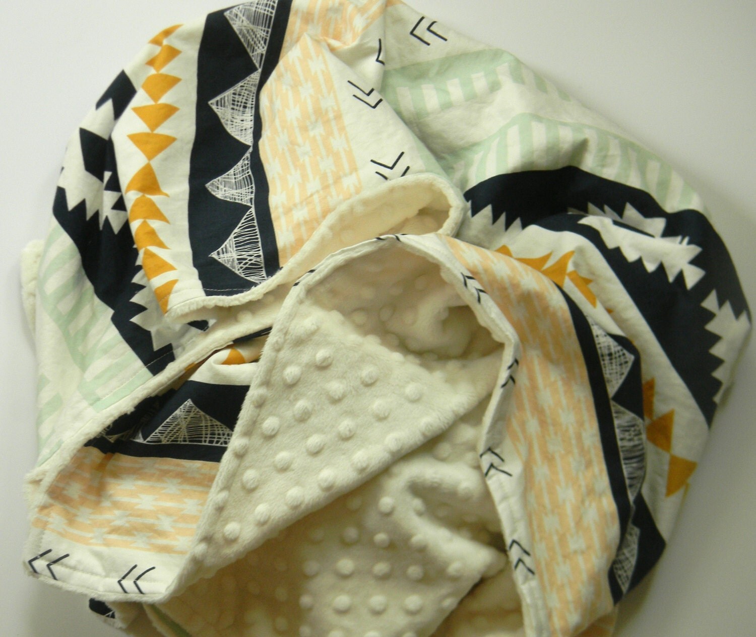 Modern Minky Blanket Baby/Child Blanket by SandHCreate on Etsy