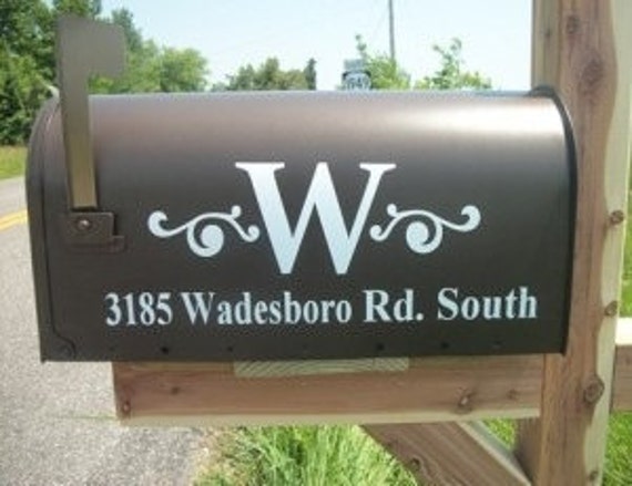 Mailbox and House Number Decal Set Both Sides by ...