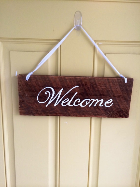 Items similar to Welcome / In Session Reversible Barn Wood sign on Etsy