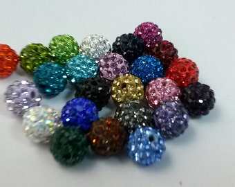 100 x 10mm mixed color of shamballa beads samballa bracelet shamballa jewelry,
