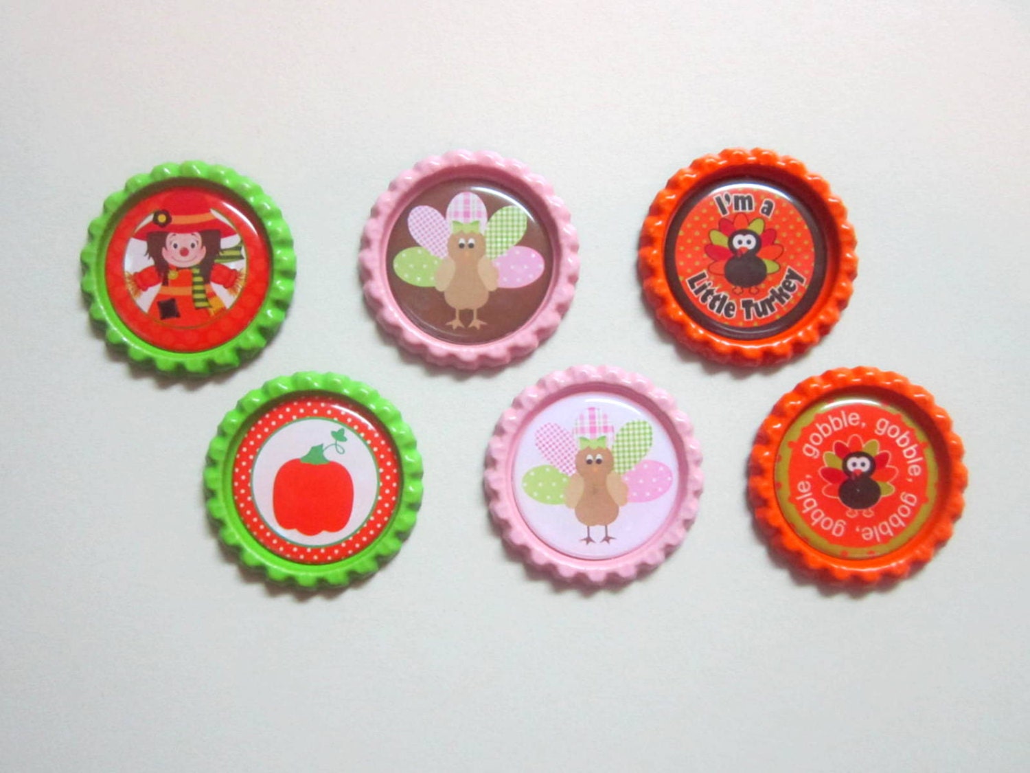 Flat Bottle Caps for Crafts Set of 50. You Choose Color or Mix from