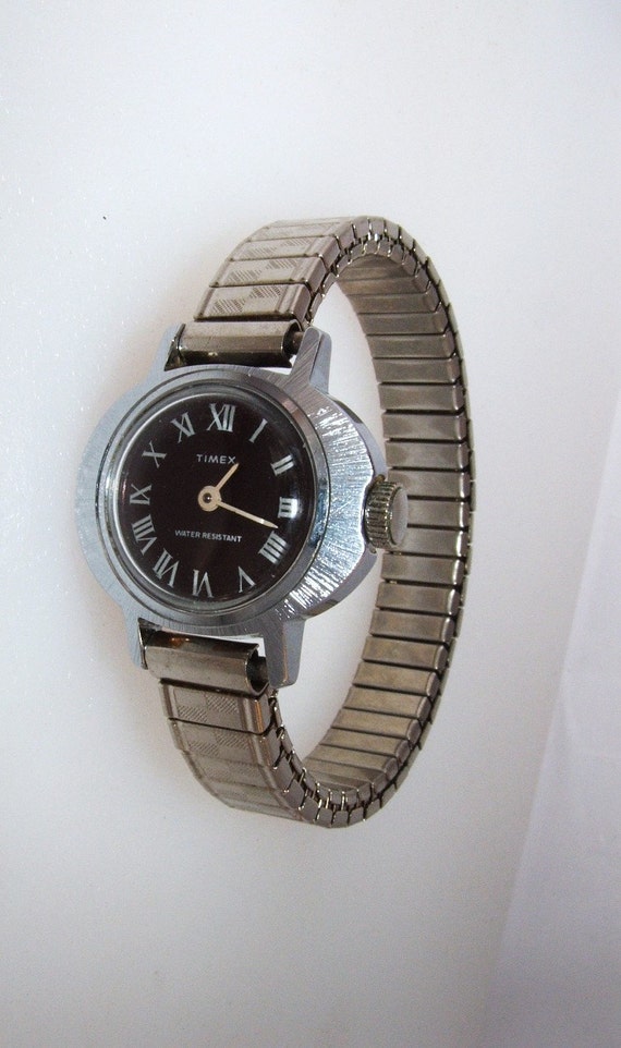 Vintage Ladies 1974 Timex Wind Up Watch by HanysVintageWatches