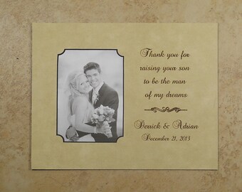 ... Of My Dreams Personalized Custom Mats Bride Groom Parents in-Laws 8x10