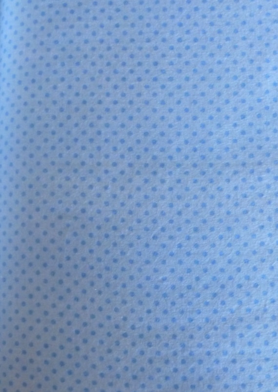 Flannel Cotton Flannel Fabric Blue Tone on Tone Dots by