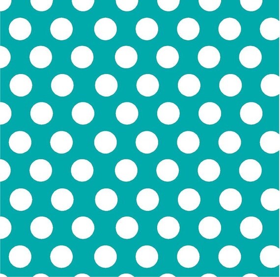 Polka Dot Bikini White And Teal