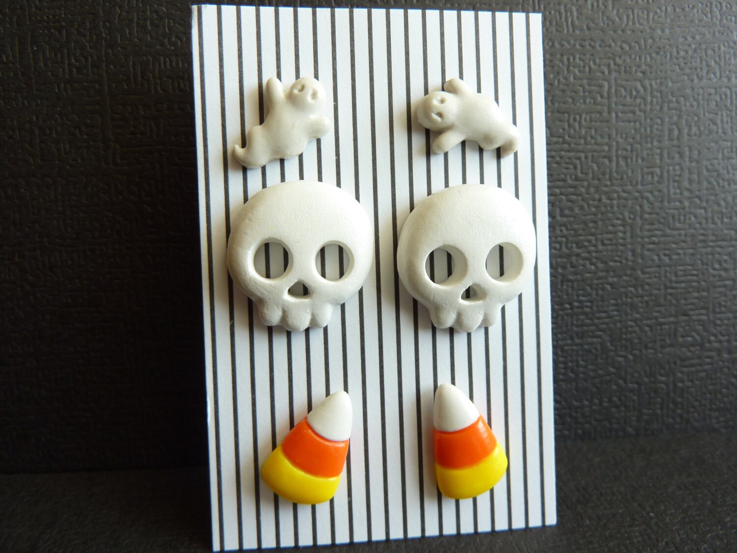 3 Pairs Halloween Stud Earrings Little by KristalsKreations20