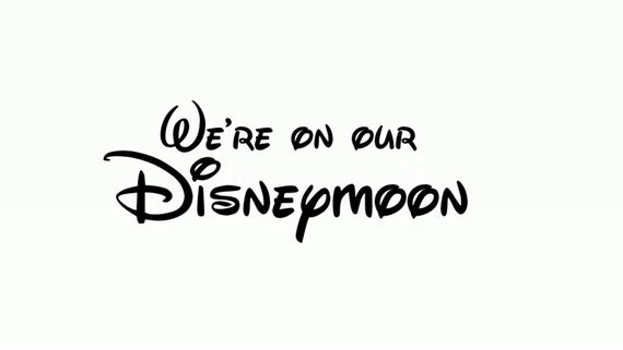 Items similar to We're on our Disneymoon t-shirts Perfect for wedding ...