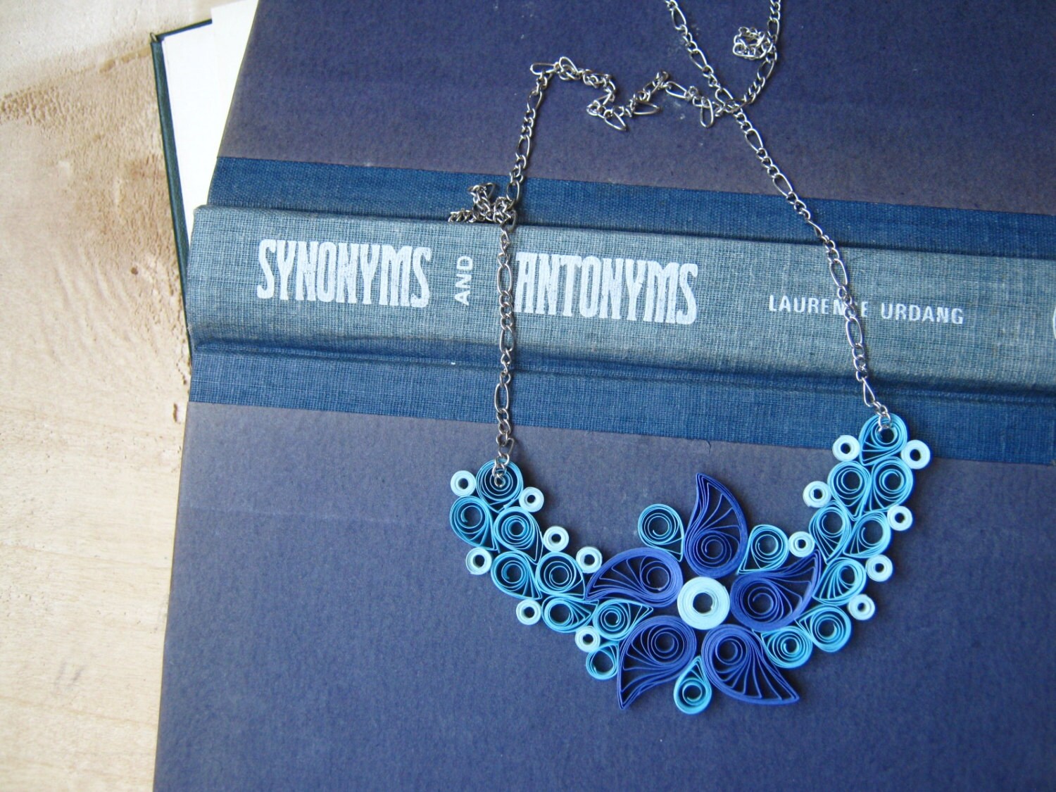 First wedding 1st anniversary blue sky necklace by SbirOtak