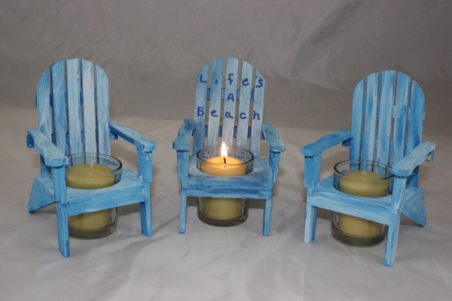 Adirondack Chair Candle Holder Wooden Candle Holder Beach