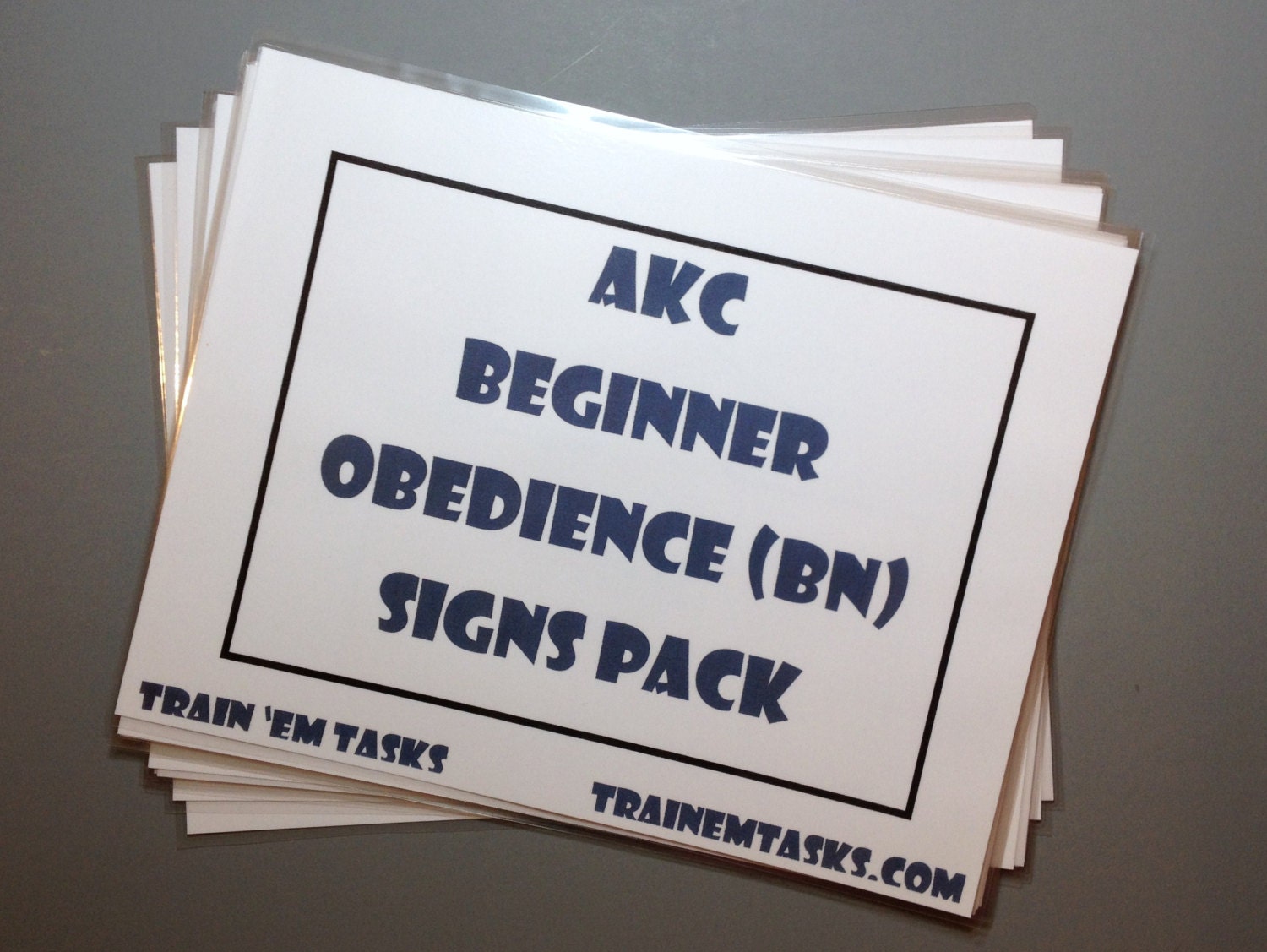 Full Sized AKC Beginner Novice BN Competitive Obedience Signs