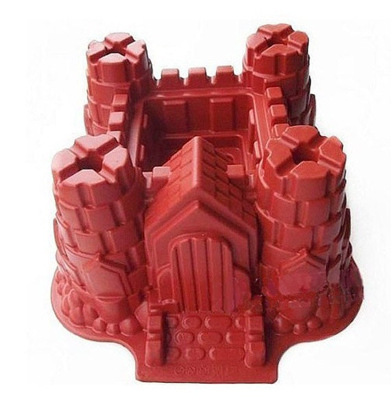 Lovely Big Castle Cake Mold Mould Silicone Mold Biscuit Mold