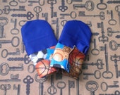 Cotton Sport Themed Waterproof Teething Mittens