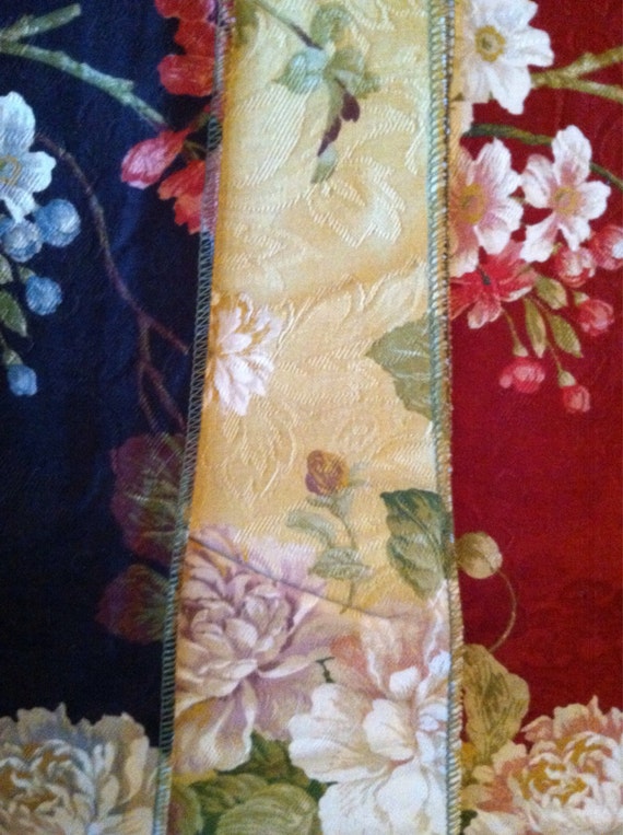 Vintage lot of three coordinating LaZBoy upholstery fabric