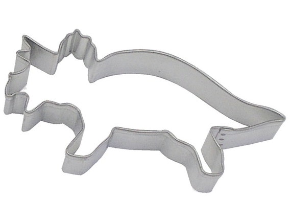 5" Triceratops Dinosaur Cookie Cutter zoo prehistoric birthday party treats 1247