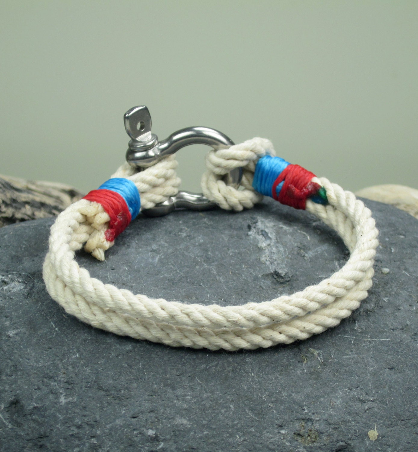 EXPRESS SHIPPING Natural Sailing bracelet. Men's Bracelet