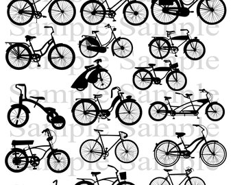 Vintage Bicycle Clip Art