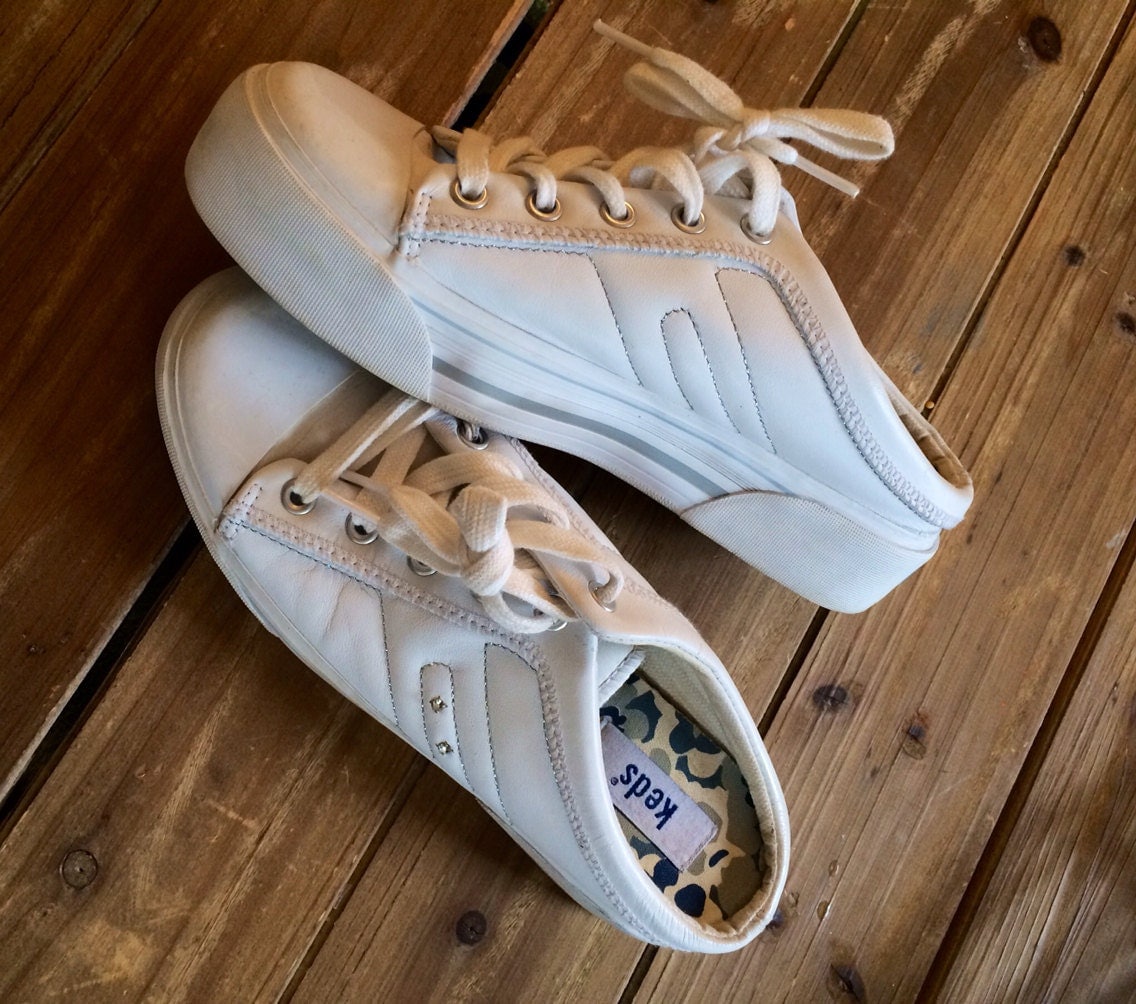 Keds women's white mule slip-on sneaker tennis shoe by Vinnifer