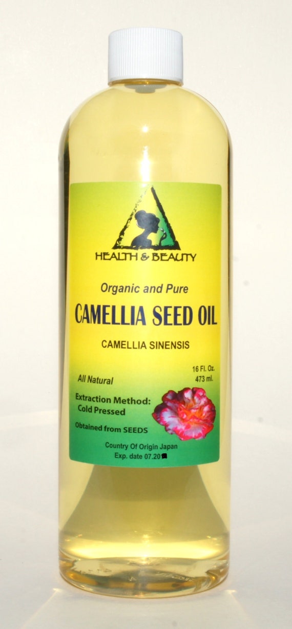 16 oz CAMELLIA SEED OIL Organic Carrier Cold by HBOilsCenter